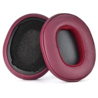 Náhradní náušníky pro sluchátka SkullCandy Hesh 3.0 a Crusher - Burgundy, kožené