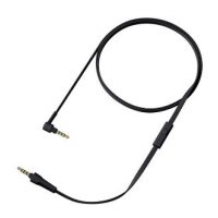 Audio kabel pro sluchátka Sony WH-1000XM5, WH-1000XM4, WH-1000XM3, WH1000XM2, MDR-1000X - Černý, silikonový