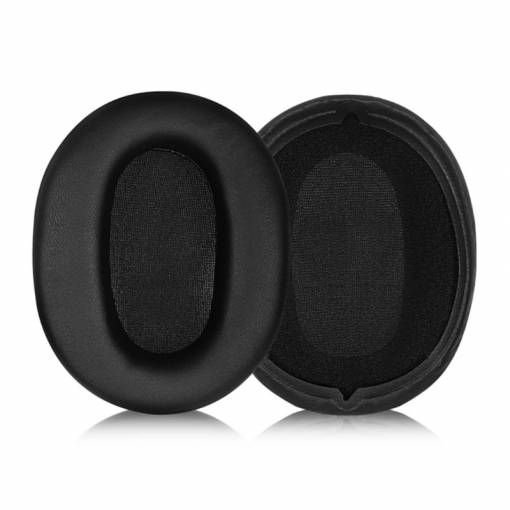 Foto - Náhradní náušníky pro sluchátka Sony WH-CH710N - Černé, kožené