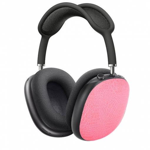 Foto - Kryty na sluchátka Apple AirPods Max - Růžové, vzorované kožené
